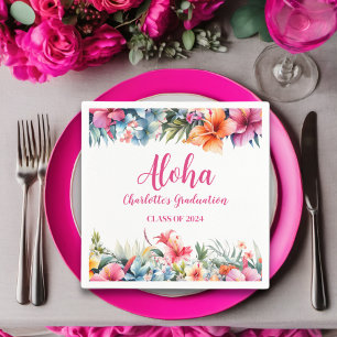 Tropisch Aloha Luau Afstuderen 2024 Servet
