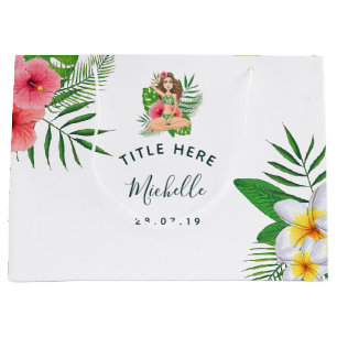 Tropisch Aloha Luau Wedding Favor Groot Cadeauzakje