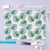 Tropisch Aloha Monstera laat het patroon achter Tissuepapier (Craft)