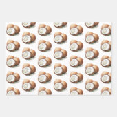 Tropisch Aloha Strand Kokosnoten Palmboom Trouwen Inpakpapier Vel (Voorkant 2)