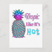 Tropisch als de warme kustananas briefkaart (Voorkant)