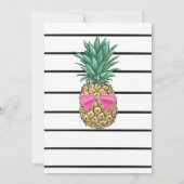 Tropisch als het heet ananas tropische verjaardag kaart (Achterkant)