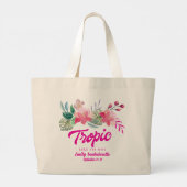 Tropisch als het heet is vrijgezellenweekendfeest grote tote bag (Achterkant)