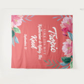 Tropisch als het heet oranje vrijgezellenfeest wandkleed (Voorkant (horizontaal))