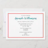 Tropisch alsof het heet Bridal Shower-uitnodiging Kaart (Achterkant)