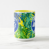 Tropisch alsof het heet groen modern Oerwoud is Mok (Midden)