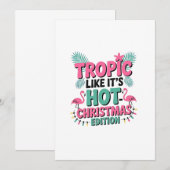 Tropisch alsof het heet is: Kersteditie Kaart (Voorkant / Achterkant)