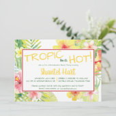 Tropisch alsof het heet is! Tropische partij Kaart (Staand voorkant)