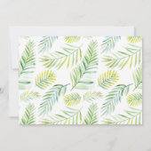 Tropisch alsof het heet is! Tropische partij Kaart (Achterkant)