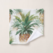 Tropisch anananas Aloha Vacation House Bad Handdoek (Wasdoekje)