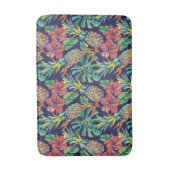 Tropisch anananas Hibiscus Pattern Badmat (Voorkant Verticaal)