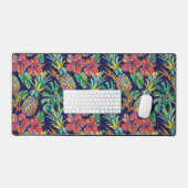 Tropisch anananas Hibiscus Pattern Bureaumat (Keyboard & Muis)