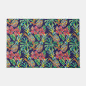 Tropisch anananas Hibiscus Pattern Deurmat (Voorkant)