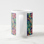 Tropisch anananas Hibiscus Pattern Grote Koffiekop (Achterkant)