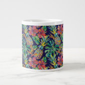 Tropisch anananas Hibiscus Pattern Grote Koffiekop (Voorkant)
