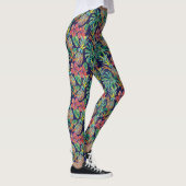 Tropisch anananas Hibiscus Pattern Leggings (Rechts)
