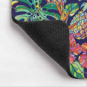 Tropisch anananas Hibiscus Pattern Muismat (Hoek)