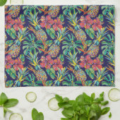 Tropisch anananas Hibiscus Pattern Theedoek (Gevouwen)