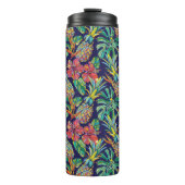 Tropisch anananas Hibiscus Pattern Thermosbeker (Voorkant)