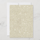 Tropisch anananas Ivory Glitter Beach Baby shower Kaart (Achterkant)