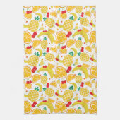 Tropisch anananas Oranje Banana Cherry Pattern Theedoek (Verticaal)