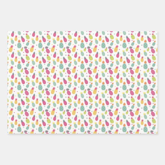 Tropisch anananas patroon inpakpapier vel (Voorkant)