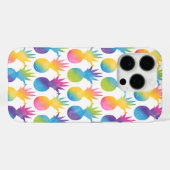 Tropisch anananas regenboogpatroon Waterverf Case-Mate iPhone Case (Achterkant (horizontaal))