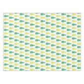 Tropisch anananasegelgroen Hawaïaans fruit Tafelkleed (Voorkant (Horizontaal))