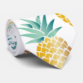 Tropisch anananaseppatroon Aloha Stropdas (Opgerold)