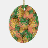 Tropisch anananaseppatroon keramisch ornament (Rechts)