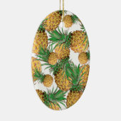 Tropisch anananaseppatroon keramisch ornament (Rechts)