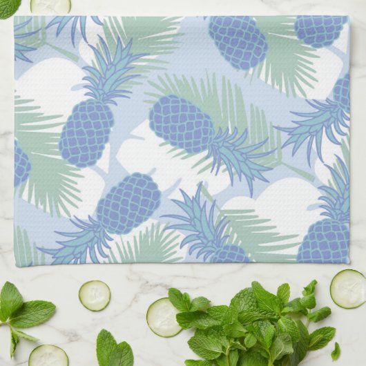 Tropisch anananaseppatroon theedoek (Gevouwen)