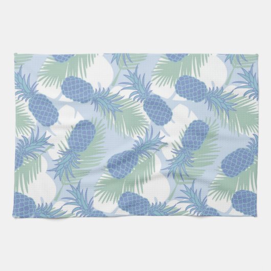 Tropisch anananaseppatroon theedoek (Horizontaal)