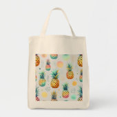 Tropisch anananaseppatroon tote bag (Voorkant)
