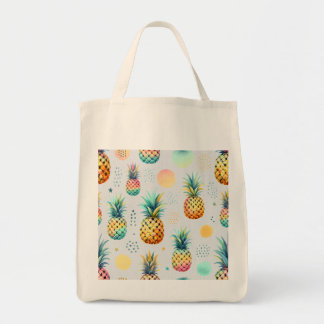 Tropisch anananaseppatroon tote bag