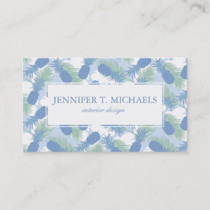Tropisch anananaseppatroon visitekaartje