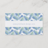 Tropisch anananaseppatroon visitekaartje (Achterkant)