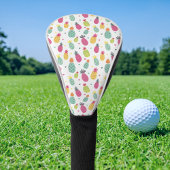 Tropisch anananassepatroon van fruitbomen golfheadcover