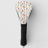 Tropisch anananassepatroon van fruitbomen golfheadcover (Voorkant)