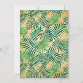  tropisch ananas Baby shower Kaart (Achterkant)