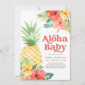 Tropisch ananas Baby shower Kaart (Voorkant)