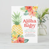 Tropisch ananas Baby shower Kaart (Staand voorkant)