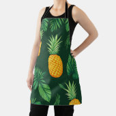 Tropisch Ananas Bladeren Patroon Schort (Insitu)