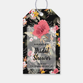 Tropisch Ananas Bloemstuk Cadeaulabel