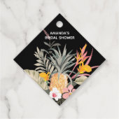 Tropisch Ananas Bruidsfeest Bedankjes Labels (Voorkant)