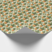 Tropisch ananas cadeau wrap papier (Hoek)