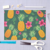Tropisch Ananas Hibiscus Patroon Tissuepapier (Craft)