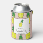 Tropisch Ananas Meisje-uitstapje Feest Blikjeskoeler (Blikje Voorkant)
