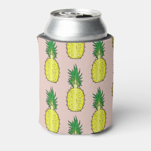 Tropisch Ananas Meisjesuitstap Weekend Feestje Blikjeskoeler (Blikje Achterkant)