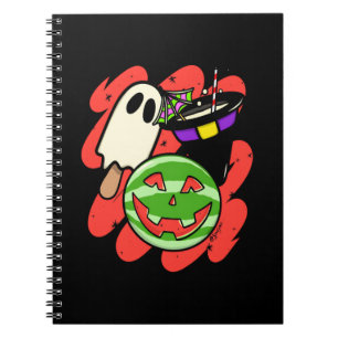 Tropisch Ananas Monster Halloween Klassieker Notitieboek